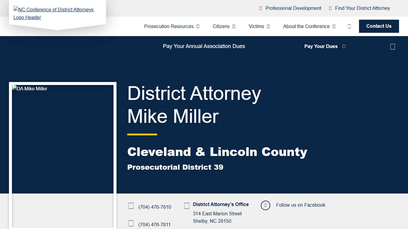 Prosecutorial District 39 - North Carolina Conference of District Attorneys