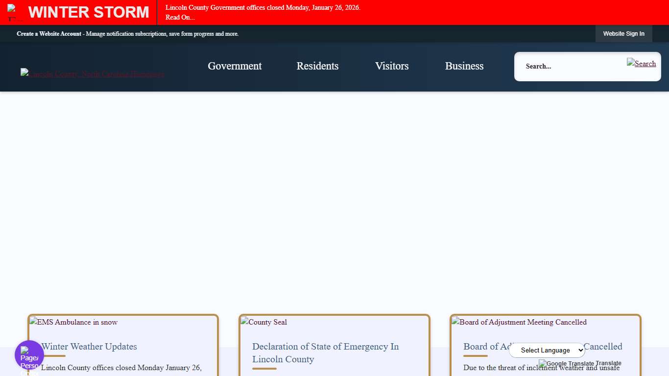 County of Lincoln, NC - Official Website Official Website